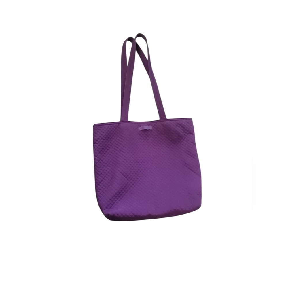 Vera Bradley Mod Purple Magnetic Snap Closeure Tote Bag
